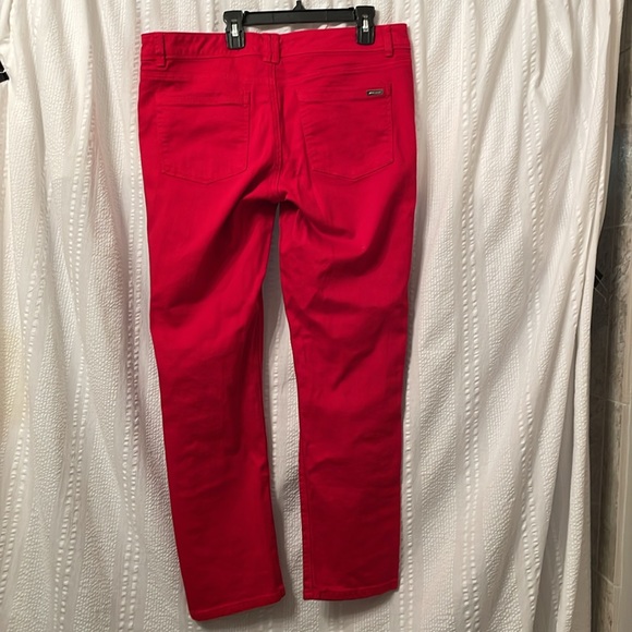 White House Black Market red slim ankle jeans size 12 - Picture 5 of 9